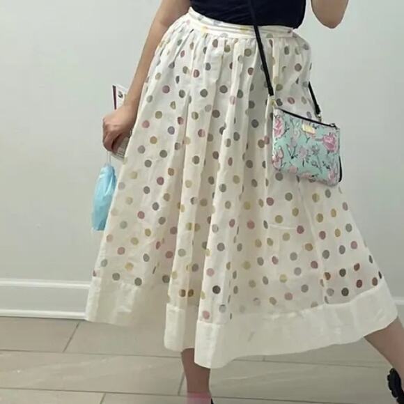 ASOS rainbow skirt cream - Picture 3 of 6